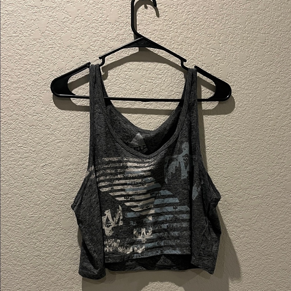 Volcom Charcoal Graphic Crop Top